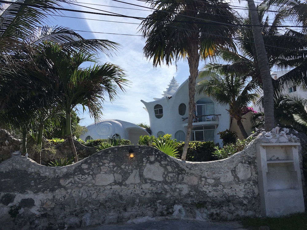 The famous Sea Shell House. The famous Sea Shell House.