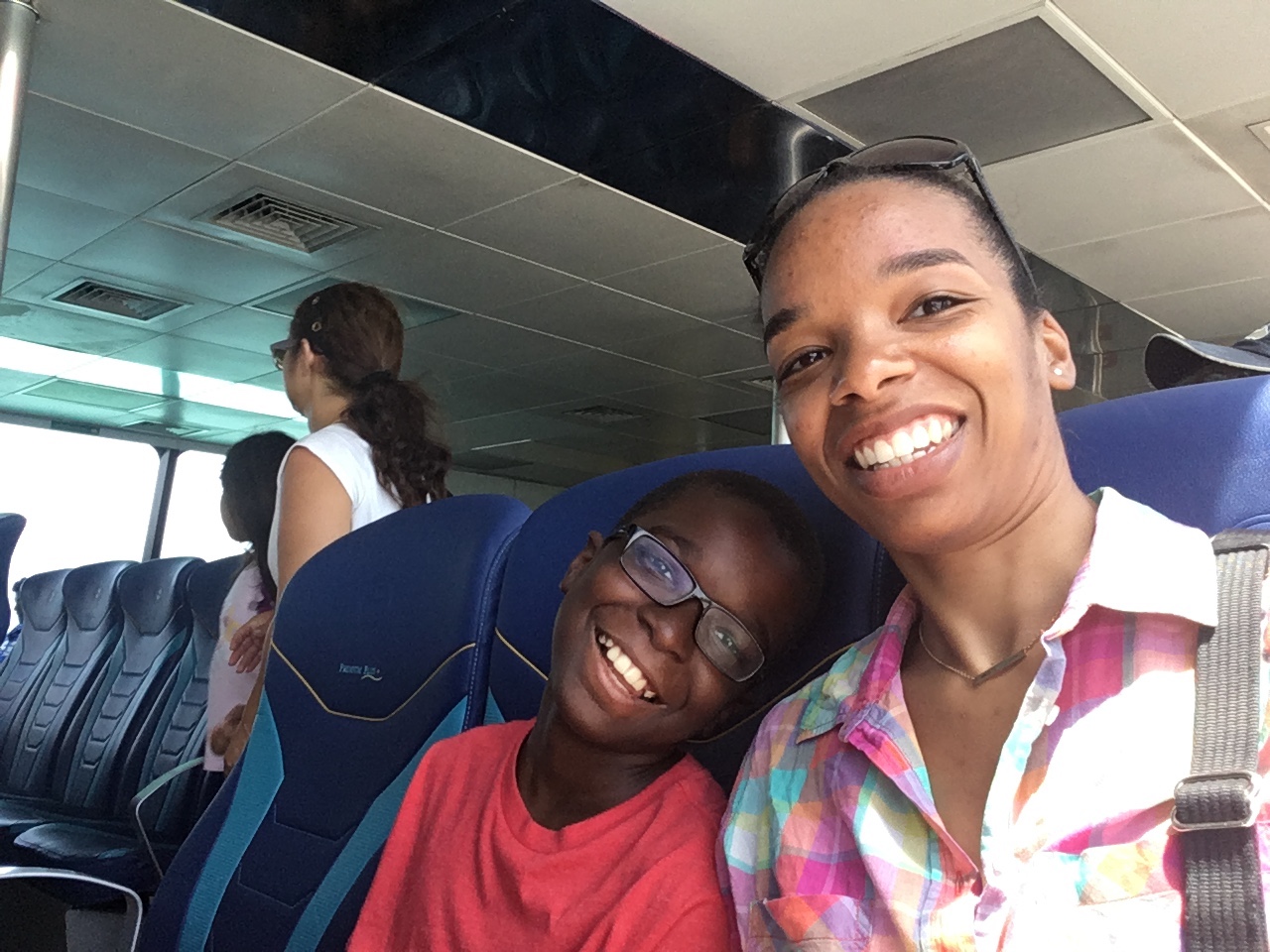 Silly us on Ferry